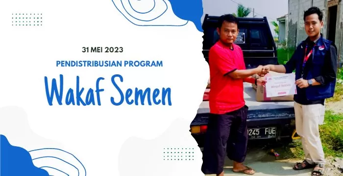 Penyaluran Wakaf Semen