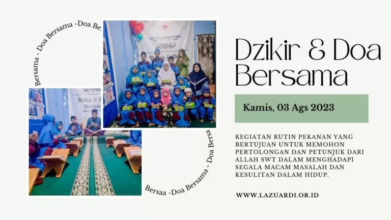 Program Kegiatan Dzikir Dan Do’a Bersama Adik Yatim.