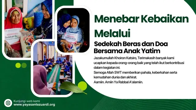 Menebar Kebaikan Melalui Sedekah Beras dan Doa Bersama